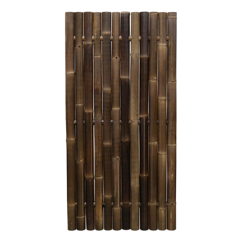 FENBA-90x180-0005-01 Whole Pole Bamboo Fencing Natural Black FENBA-0004 - Imagen 1